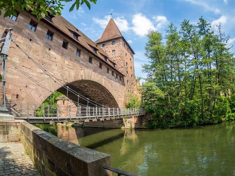 Kettensteg in Nürnberg, Bayern