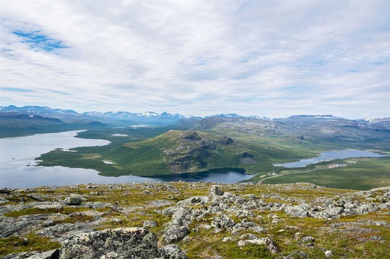 Der Kilpisjärvi-See in Finnland