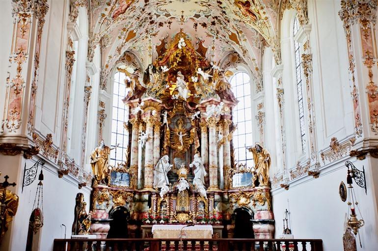 Kloster Kirche von Rottenbuch in Deutschland