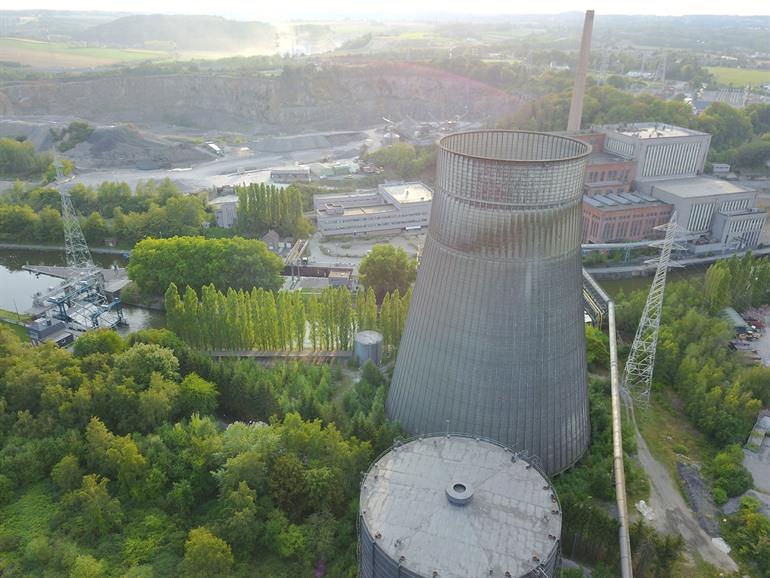 Besuch des Kühlturms in Charleroi