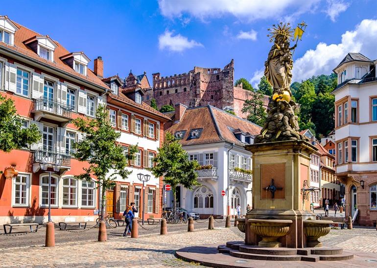 Kornmarkt in Heidelberg, Deutschland