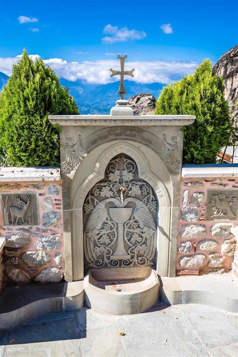 Wasserhahn im Kloster von Varlaäm