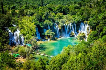 Kravica-Wasserfälle in Ljubuški (Bosnien und Herzegowina) besuchen