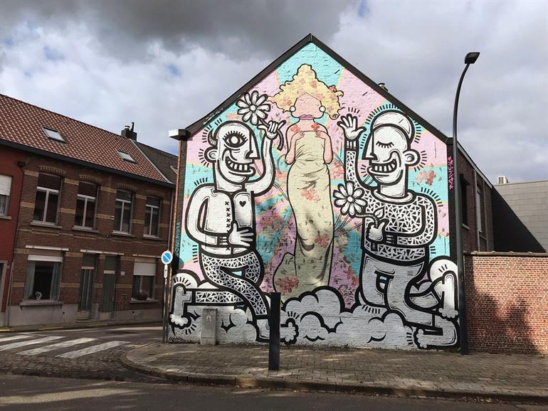 Kunstwerk Joachim & K. Shit, Lier