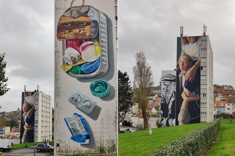 Kunstwerke in Boulogne-sur-Mer außerhalb des Stadtzentrums