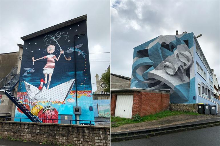 Kunstwerke in Boulogne-sur-Mer außerhalb des Stadtzentrums
