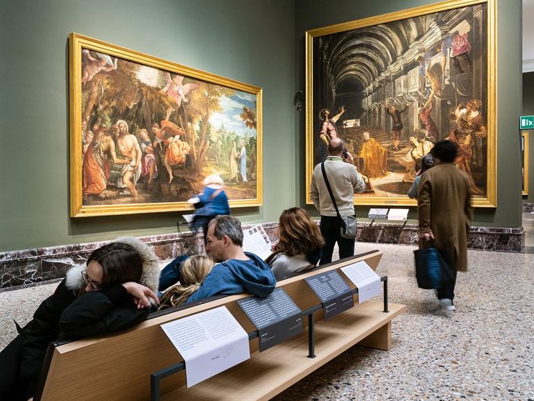 Kunstwerke in der Pinacoteca di Brera in Mailand