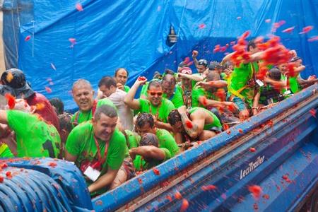 Das Tomatina-Tomatenfestival in Bunol