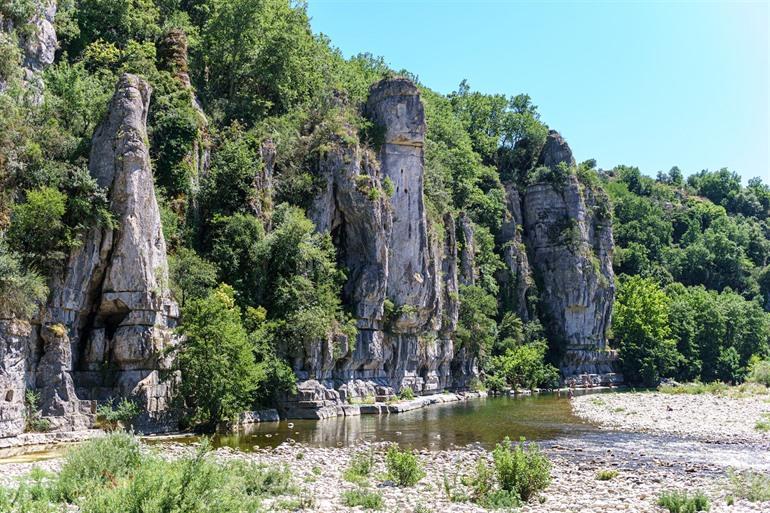 Labeaume in der Ardèche, Frankreich
