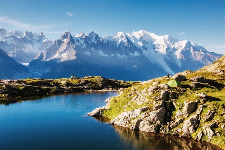 Lac Blanc im Mont-Blanc-Massiv, Französische Alpen