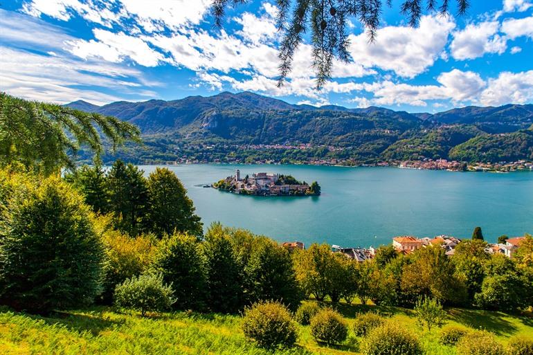 Lago d'Orta, Italien