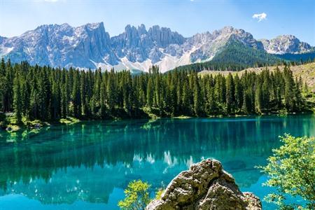 Carezza-See, Südtirol, Norditalien