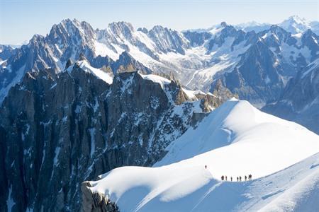 Landschaft des Mont Blanc in Frankreich