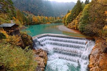 Lech-Wasserfall bei Füssen, Deutschland