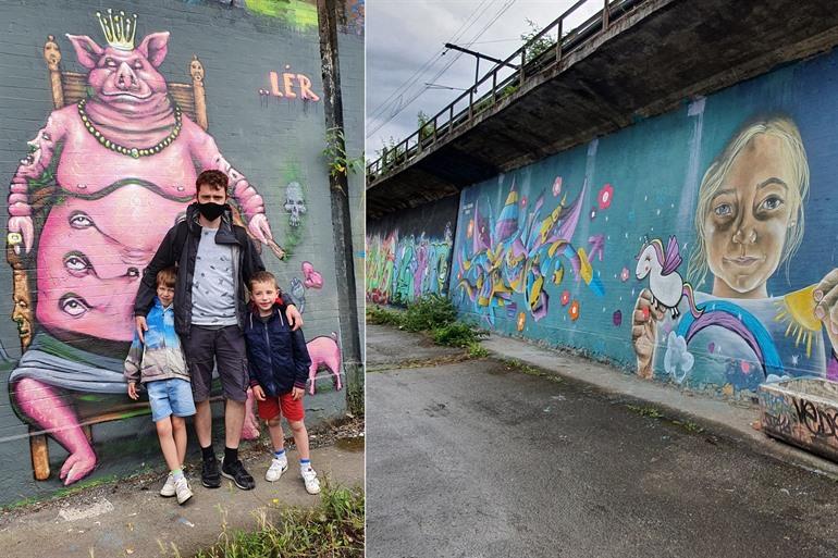 Interessante Street-Art in Charleroi