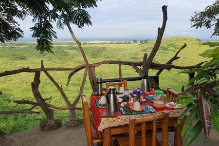 Buchen Sie eine Lodge mit atemberaubendem Ausblick bei Pumba Safari Cottages