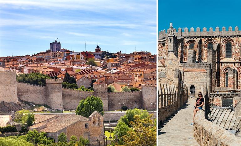 Spaziergang entlang der Stadtmauern von Ávila