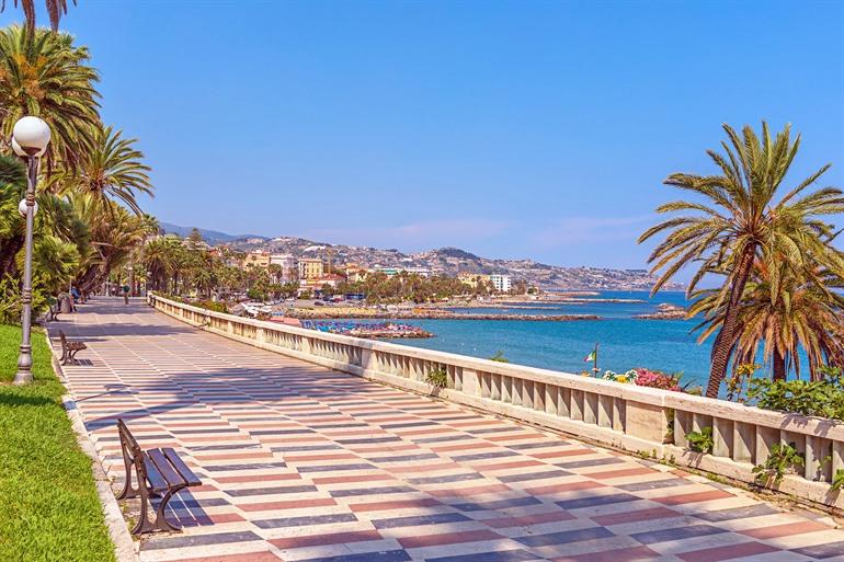 Lungomare San Remo, Promenade entlang der Küste