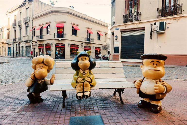 Mafalda-Statue in der Stadt