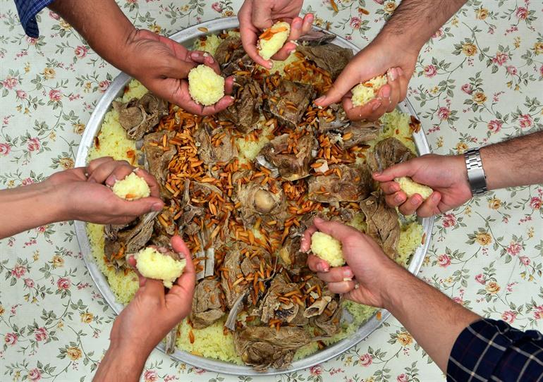 Mansaf, das Nationalgericht Jordaniens