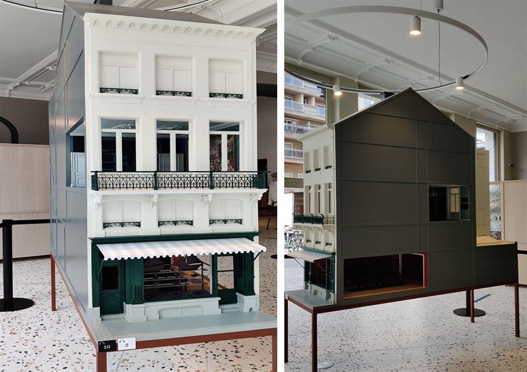 Modell des James Ensor Hauses in Ostende