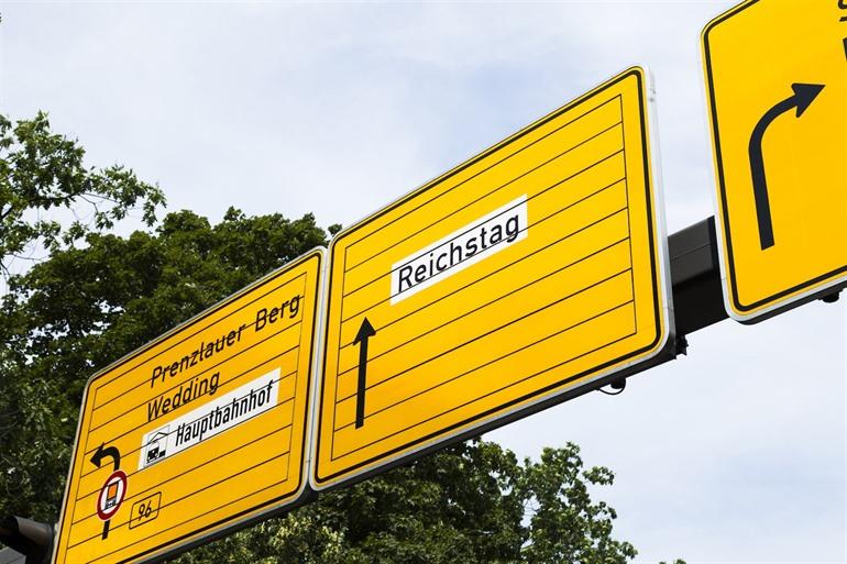 Mit dem Auto zum Reichstag