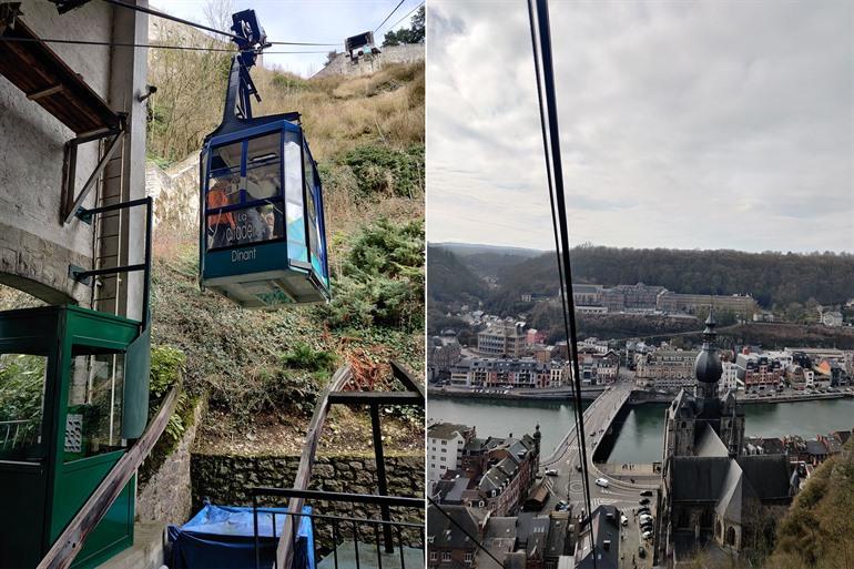 Mit der Seilbahn zur Zitadelle von Dinant