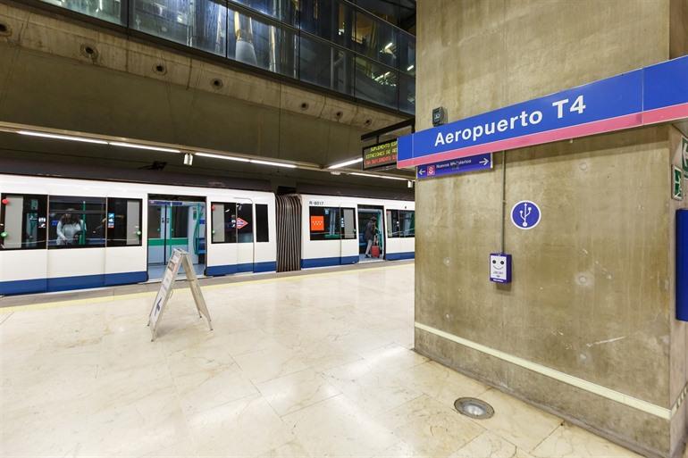 U-Bahn, Flughafen Madrid