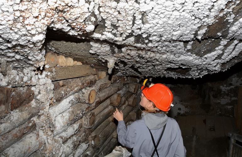 Bergarbeiterroute in der Salzmine Wieliczka