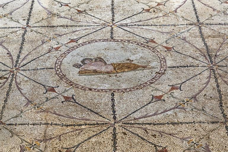 Mosaike in der römischen Villa Urbana in Risan