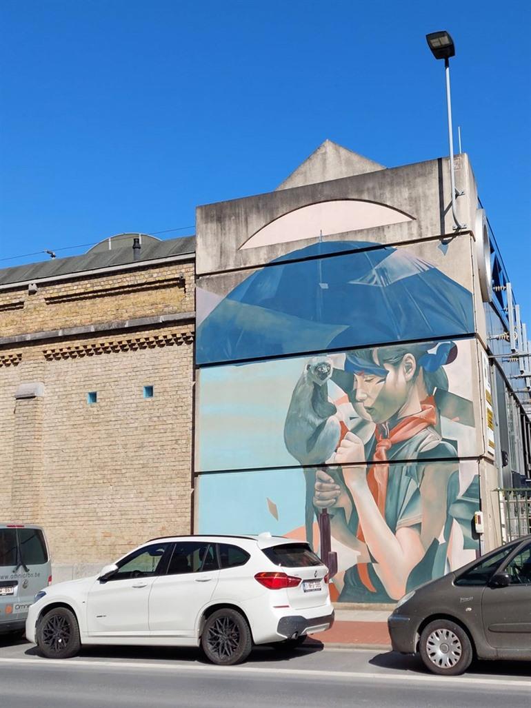 Murals und Street-Art in Ostende: Chrystal Ship