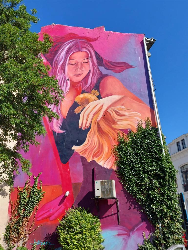 Murals und Street-Art in Ostende: Chrystal Ship