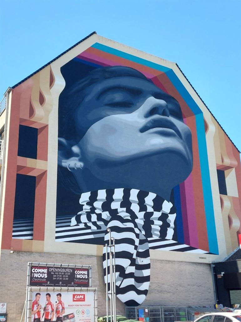 Murals und Street-Art in Ostende: Chrystal Ship