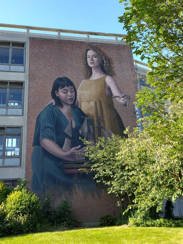 Murals und Street-Art in Ostende: Chrystal Ship