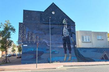 Murals und Street-Art in Ostende: Chrystal Ship