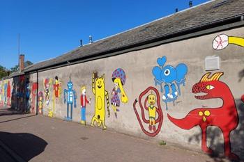 Murals und Street-Art in Ostende: Chrystal Ship