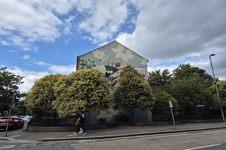 Wandbild in Leyton
