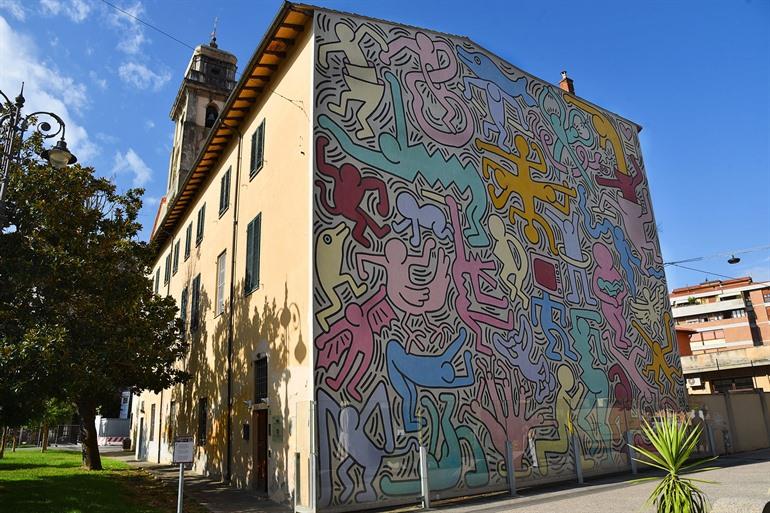 Keith Haring Wandbild in Pisa
