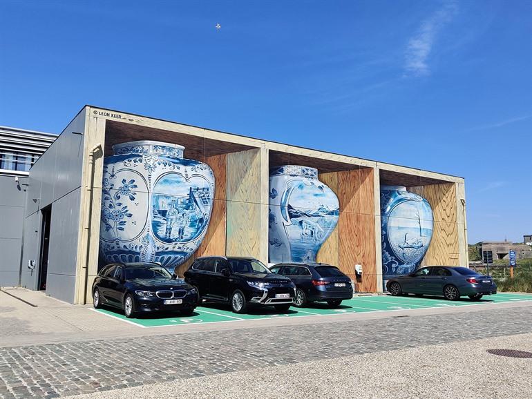 Wandbild von Leon Keer in Ostende