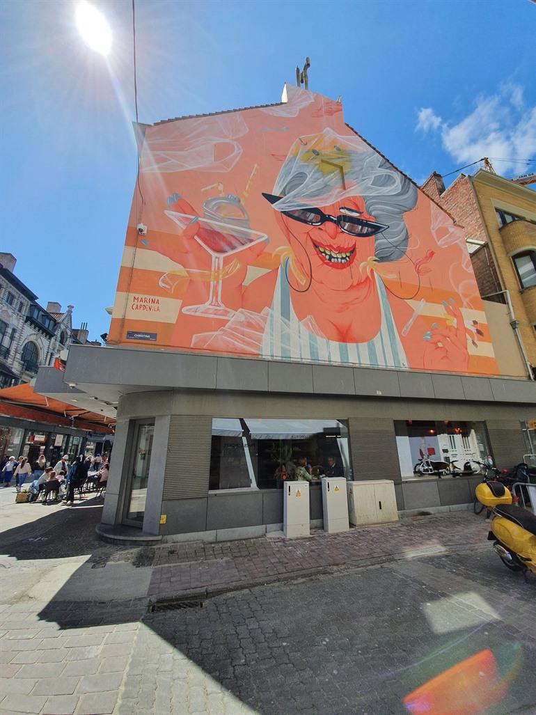Wandbild von Marina Capdevila in Ostende
