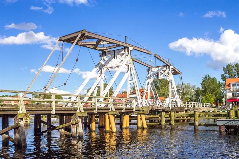 Niederländische Klappbrücke in Wiek, Mecklenburg-Vorpommern