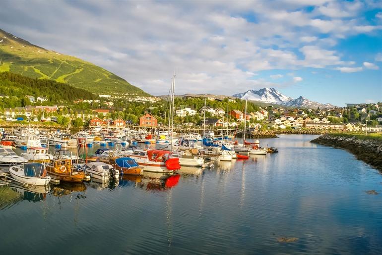 Norwegischer Hafenstadt Narvik