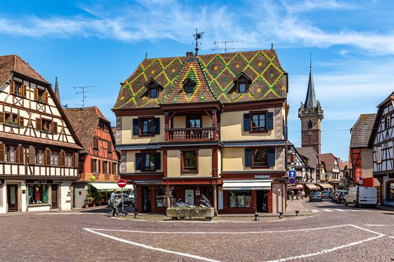 Obernai im Elsass Vosges