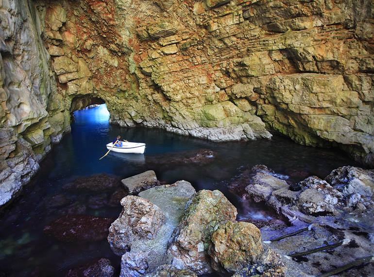 Odysseus-Höhle auf Mljet