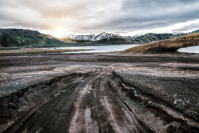 Unbefestigte Route Landmannalaugar