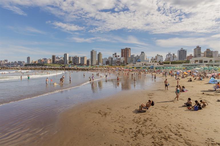 Am Strand in Mar del Plata