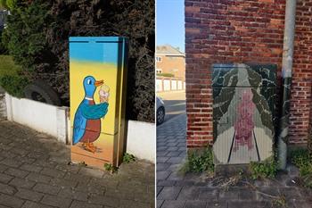 Aufgewertete Stromkästen von Treepack, Kessel-Lo
