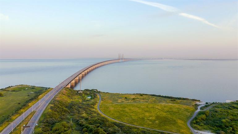 Öresundbrücke in Malmö, Schweden