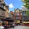 Alte Handwerkerhäuser in Rennes, Bretagne, Frankreich