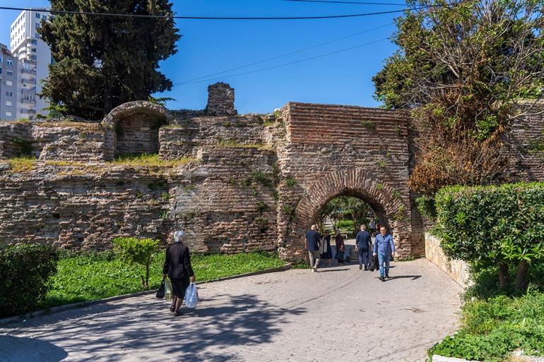Überreste der Burg von Durrës
